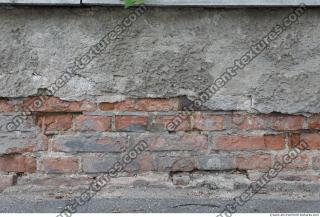 wall bricks damaged old 0011